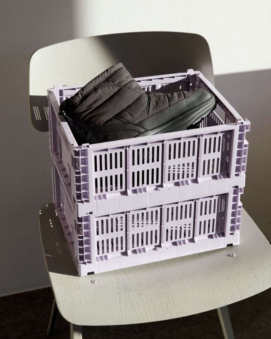 Inredning HAY Boxar & Askar | Colour Crate Forvaringslada M, 26,5Xx34,5 Cm, Lavendel