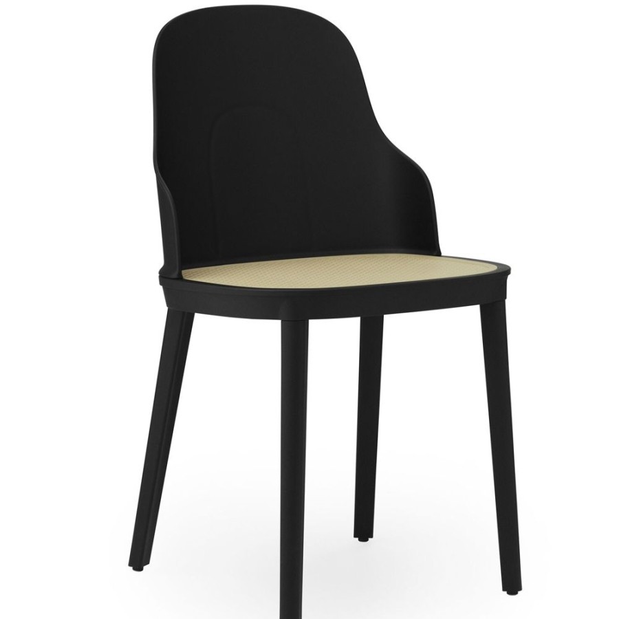 Mobler Normann Copenhagen Matstolar | Allez Stol Med Formgjuten Vav, Svart