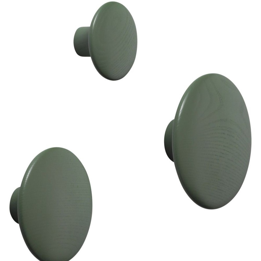 Inredning Muuto Krokar & Galgar | The Dots Krok Large, Dusty Green