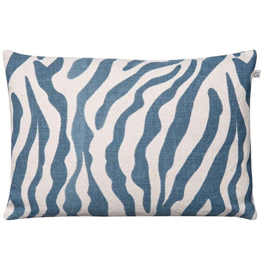 Textil Chhatwal & Jonsson Prydnadskuddar & Kuddfodral | Zebra Kuddfodral 40X60 Cm, Heaven Blue