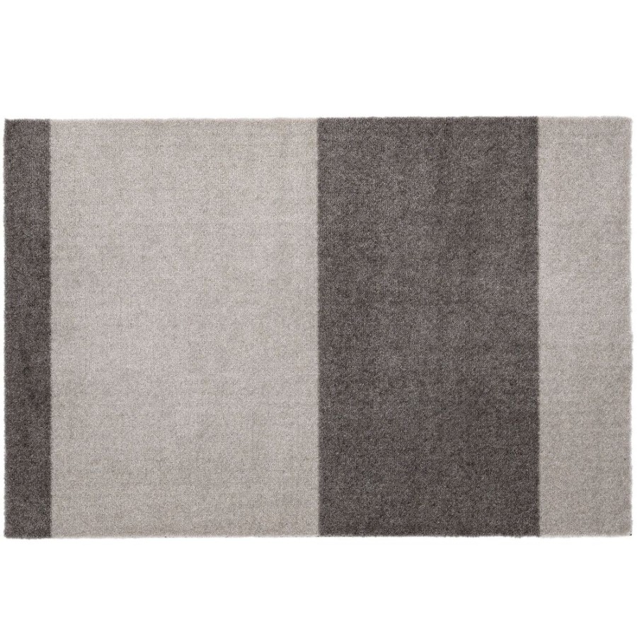 Mattor Tica Copenhagen Plastmattor | Stripes Matta Steel Grey / Ljusgra, 60X90 Cm