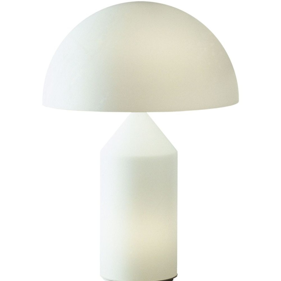 Belysning Oluce Bordslampor | Atollo 237 Bordslampa 50 Cm, Opal