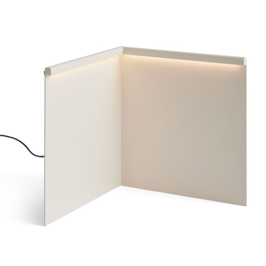 Belysning HAY Bordslampor | Lbm Corner Bordslampa, Cream White