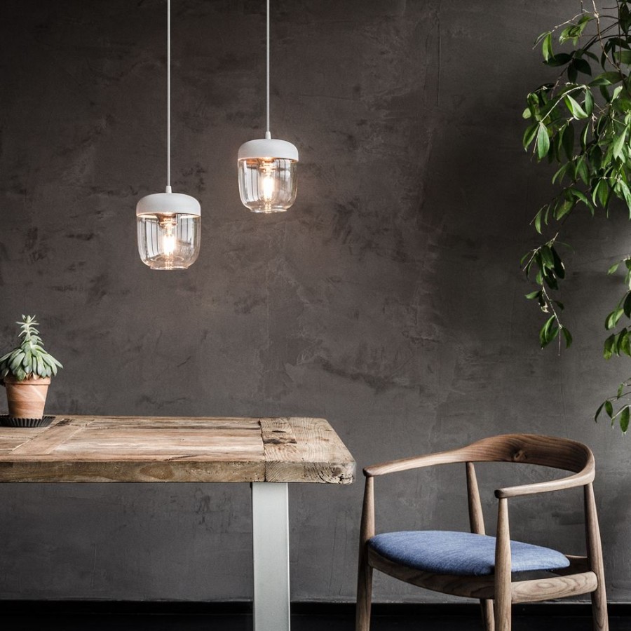 Belysning Umage Lampskarmar | Acorn Lampskarm, Vit / Koppar