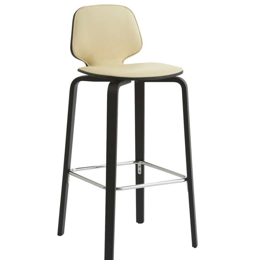 Mobler Normann Copenhagen Barstolar | My Chair Barstol 75 Cm, Cream / Svart Ask