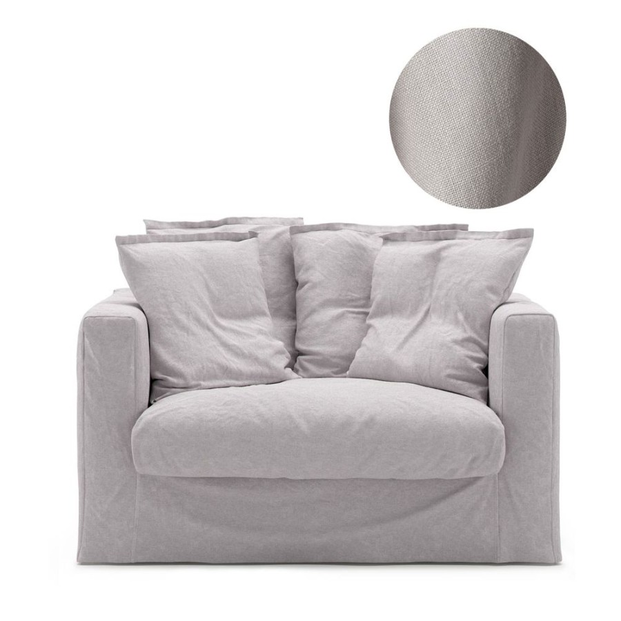 Mobler Decotique Kladslar | Le Grand Air Loveseat Kladsel Linne, Misty Grey