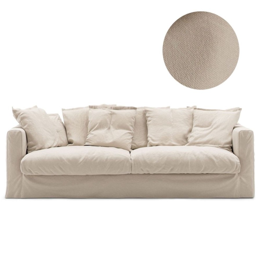 Mobler Decotique Kladslar | Le Grand Air Kladsel 3-Sits Bomull, Beige