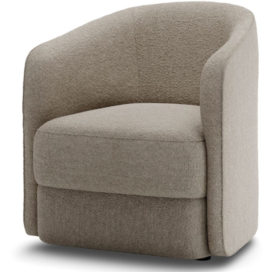 Mobler New Works Fatoljer | Covent Lounge Chair, Narrow, - Nevotex, Barnum Hemp