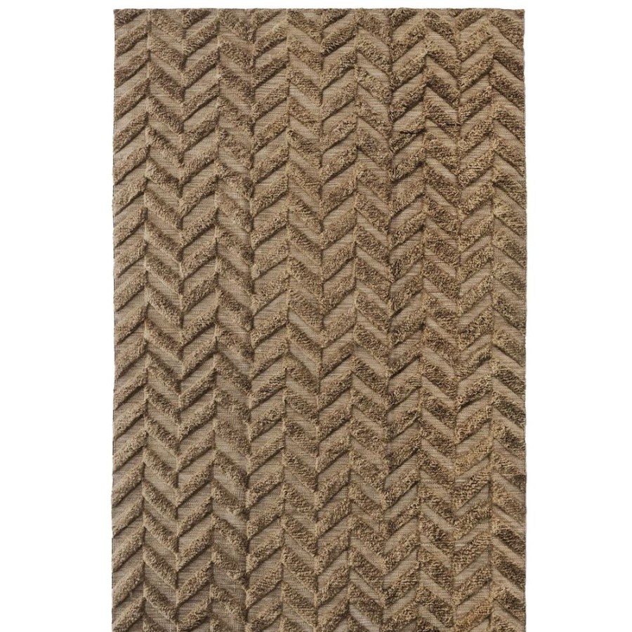 Mattor Dusty Deco Ullmattor | Herringbone Ullmatta 200X300 Cm, Brun