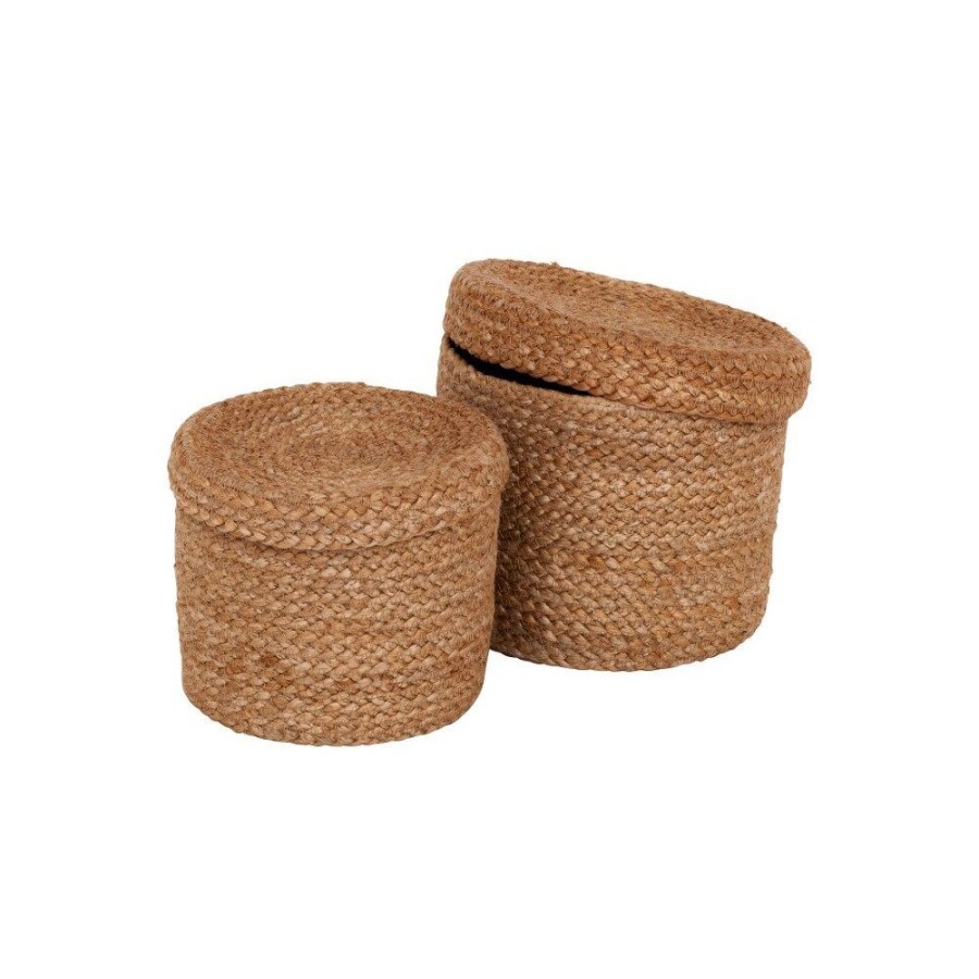 Inredning Dixie Korgar | Jute Korgar 2-Pack, Natur