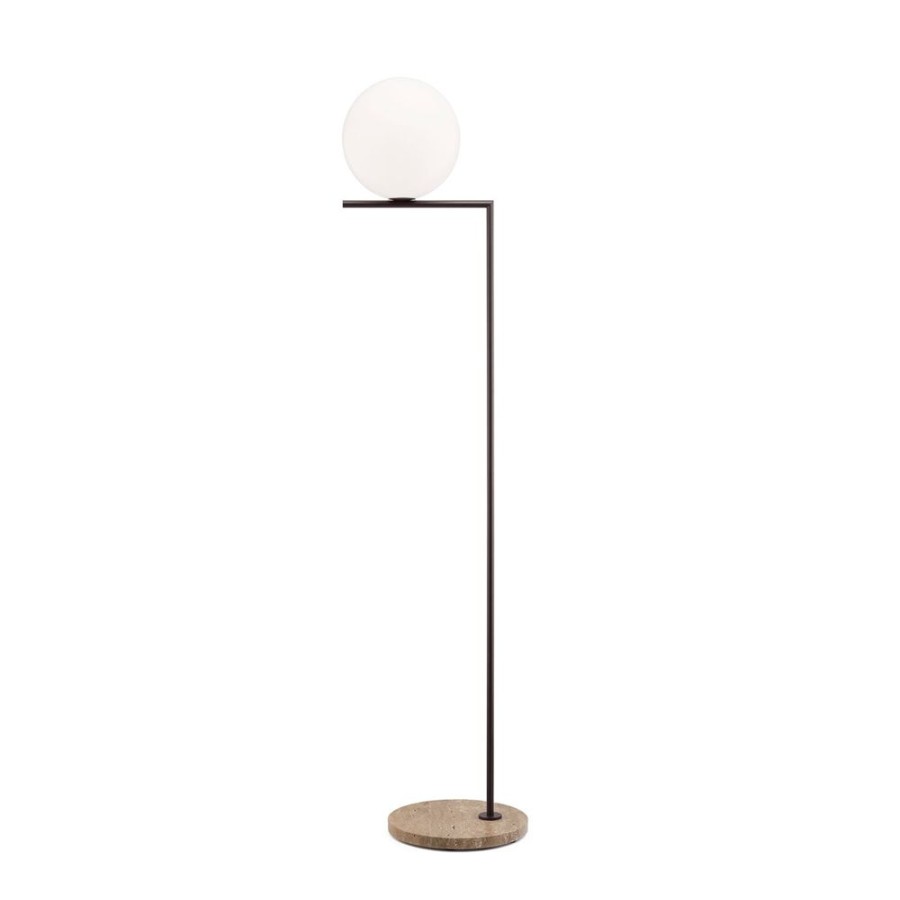 Belysning Flos Utebelysning | Ic Lights F1 Outdoor, Morkbrun