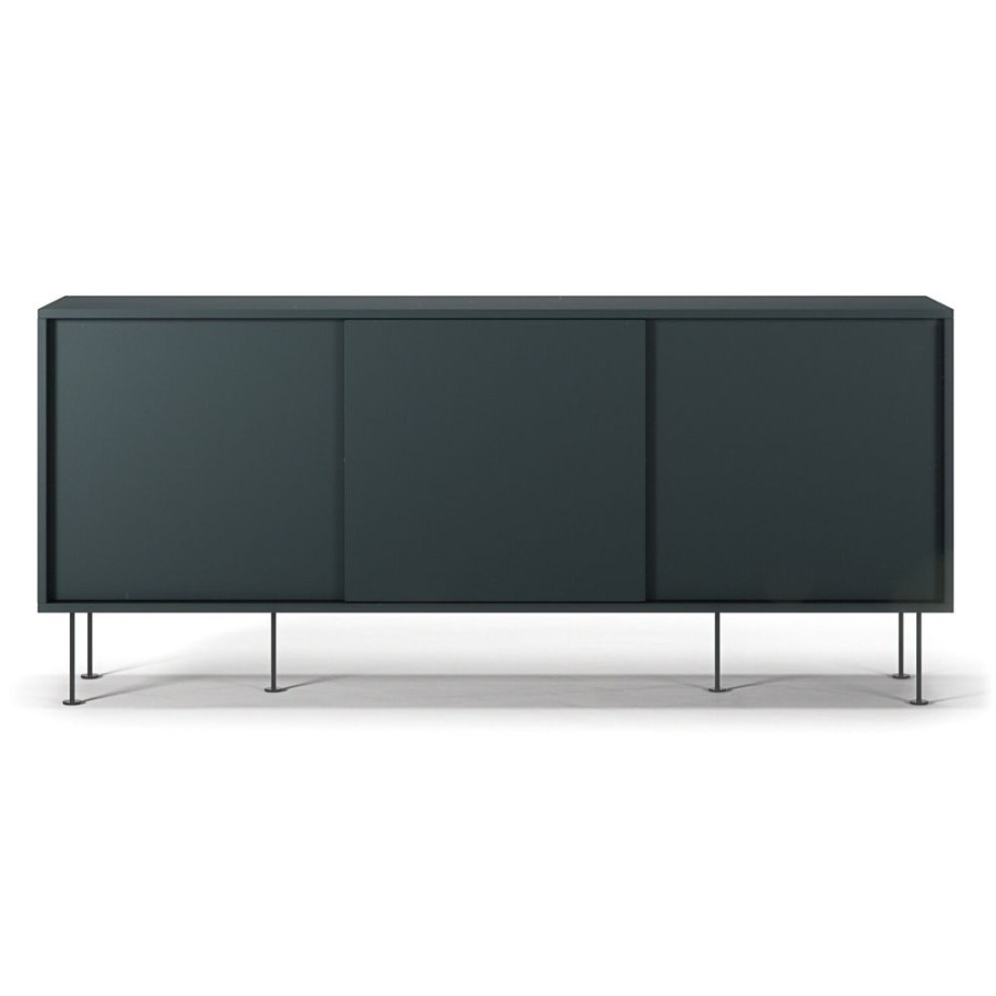 Mobler Decotique Sidobord & Smabord | Vogue Sidobord Med Ben 180 Cm, Gra / Svart