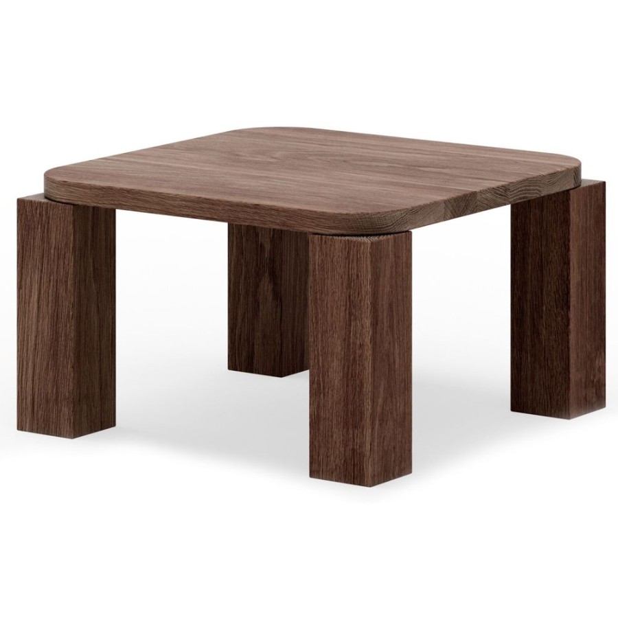 Mobler New Works Soffbord | Atlas Coffee Table, Fumed Oak 600X600