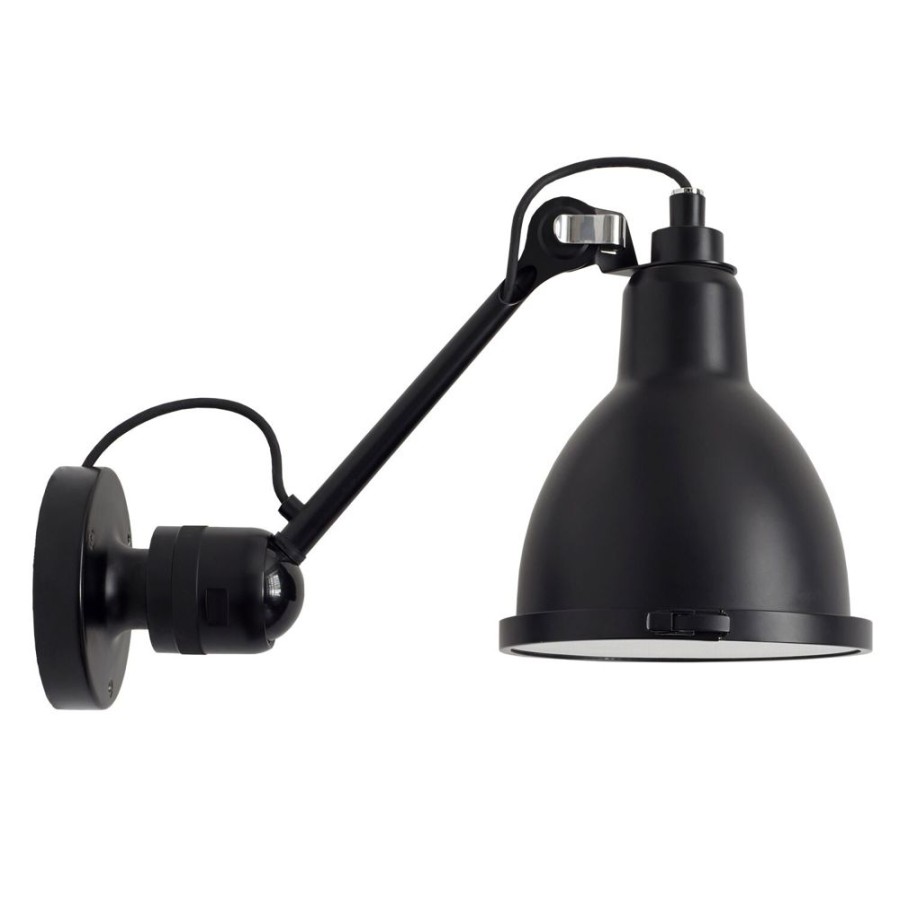 Belysning DCWéditions Utebelysning | Lampe Gras N°304 Xl Vagglampa, Svart