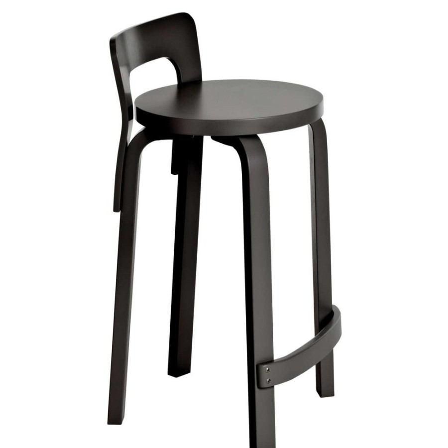 Mobler Artek Barstolar | K65 Barstol, Svartlack