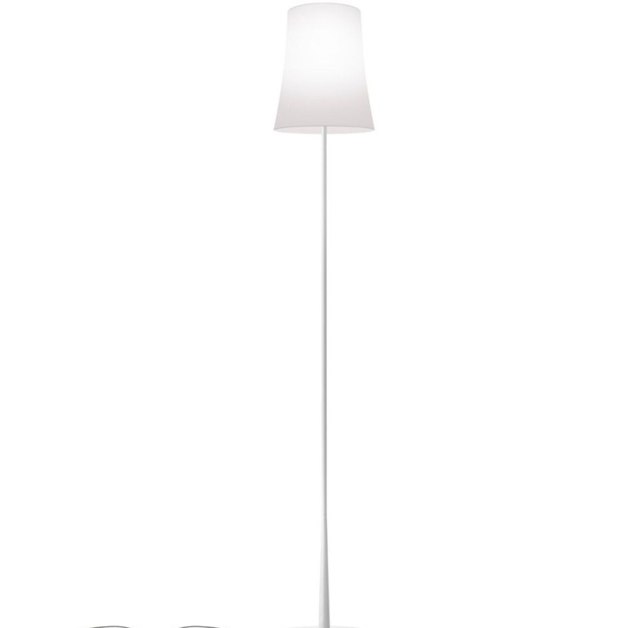 Belysning Foscarini Golvlampor | Birdie Easy Golvlampa, Mattvit