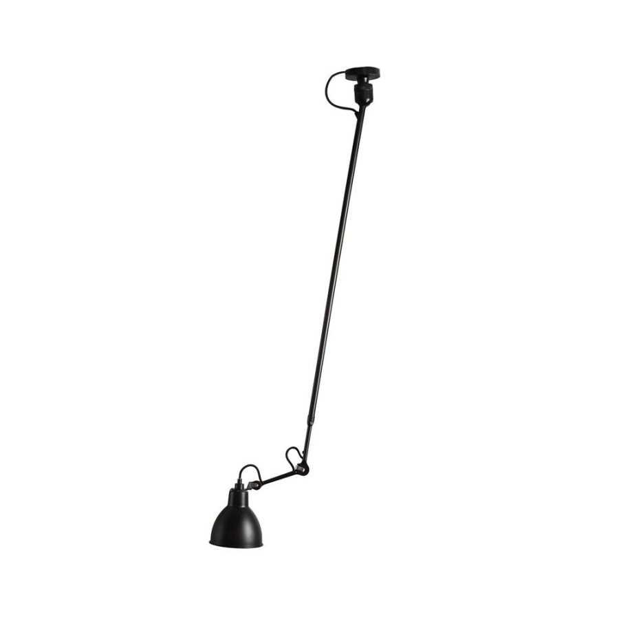 Belysning DCWéditions Plafonder | Lampe Gras N°302 Taklampa L, Svart