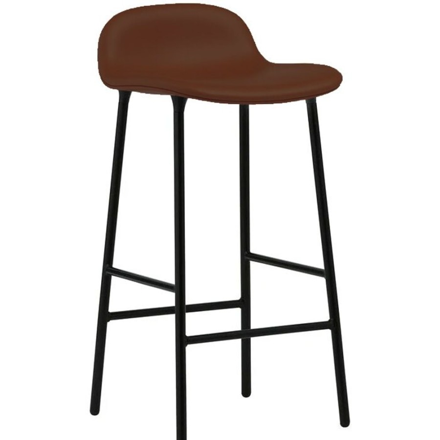 Mobler Normann Copenhagen Barstolar | Form Barstol 65 Cm, Konjak / Svart Stal