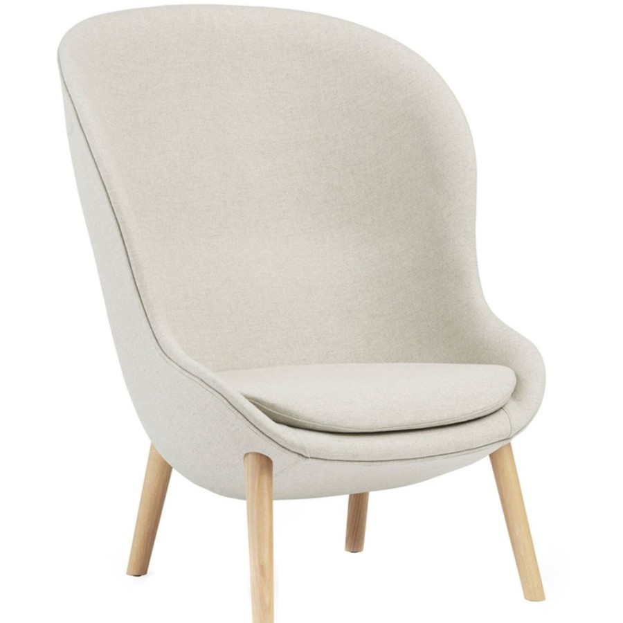 Mobler Normann Copenhagen Fatoljer | Hyg Fatolj Hog, Off-White / Ek