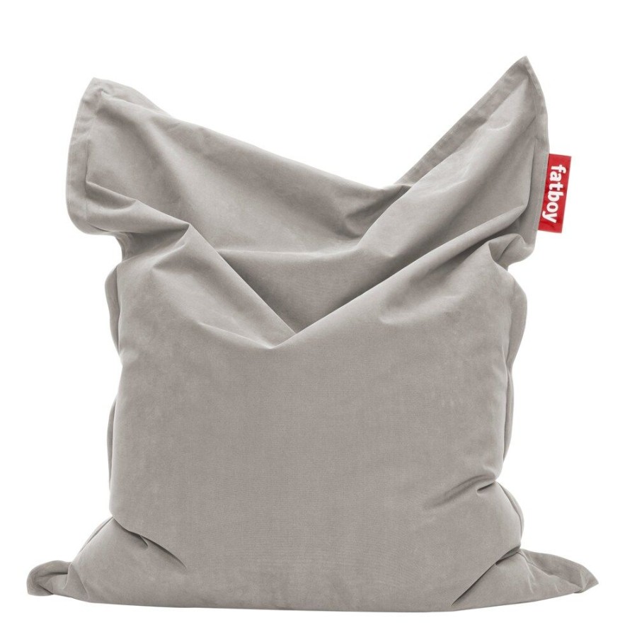 Mobler Fatboy Sittpuffar | The Original Stonewashed Sittsack, Silver Grey