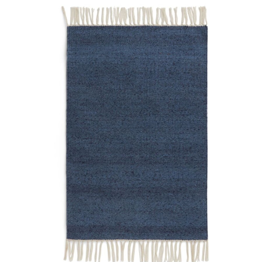 Mattor Formgatan Plastmattor | Fringe Matta 140X200 Cm, Dusty Blue