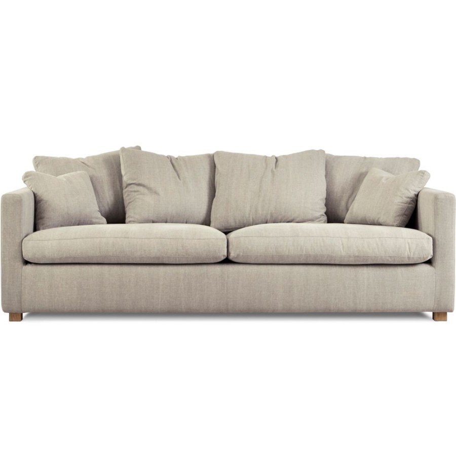 Mobler Jonas Ihreborn 3-Sitssoffor | Lukas Lcv Soffa 3-Sits, Geneva Vint/ Wicker 25, Beige