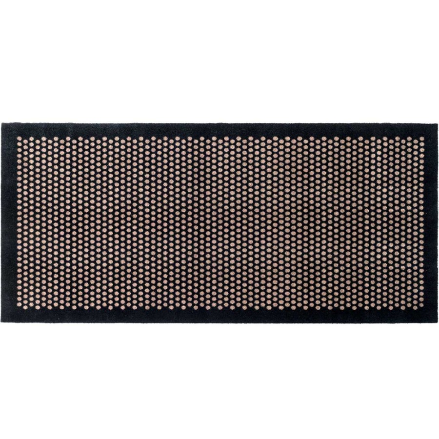 Mattor Tica Copenhagen Plastmattor | Dot Dorrmatta, Svart / Beige, 90X200 Cm