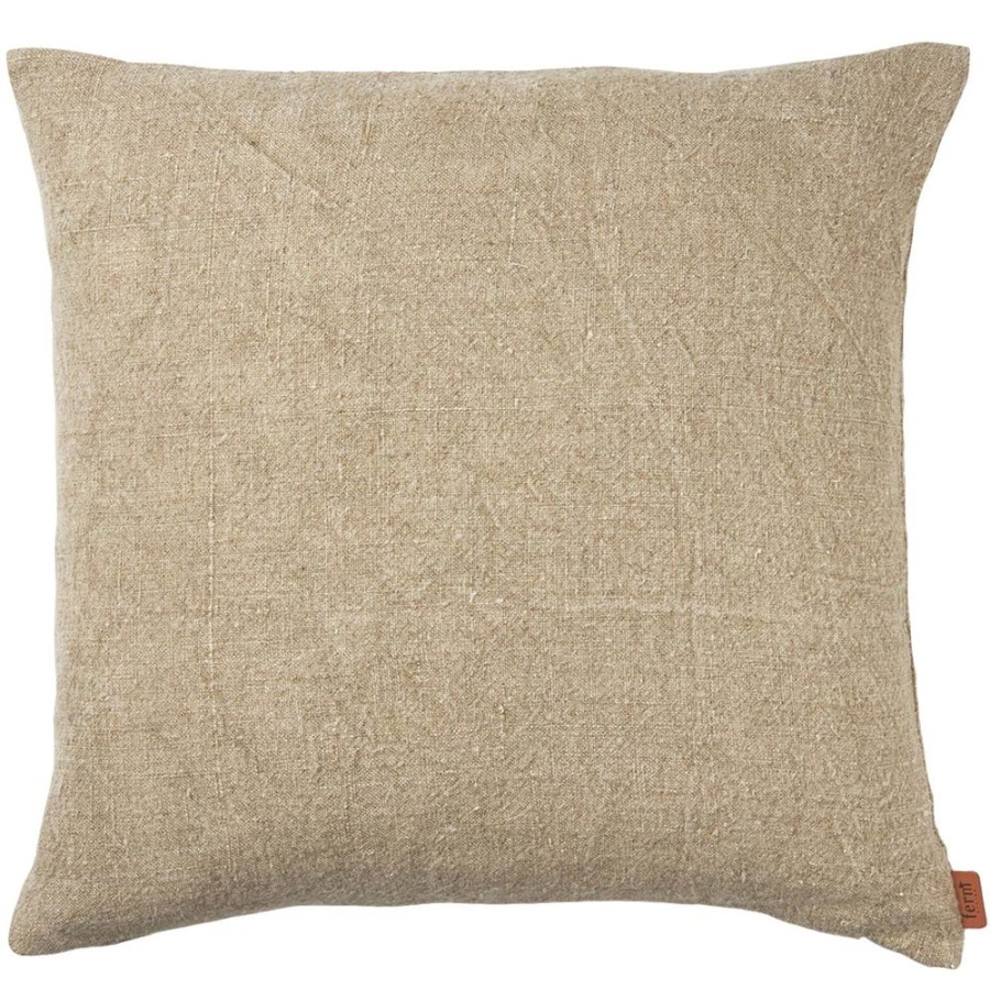 Textil Ferm Living Prydnadskuddar & Kuddfodral | Heavy Linen Kuddfodral 50X50 Cm, Natur