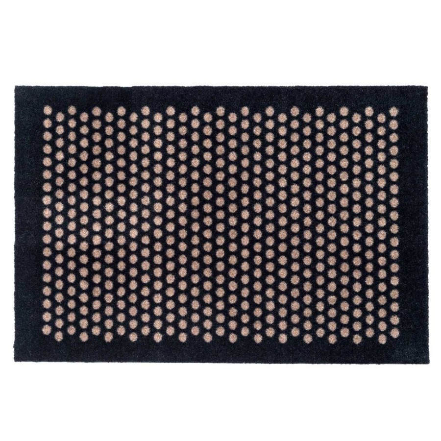 Mattor Tica Copenhagen Plastmattor | Dot Dorrmatta, Svart / Beige, 90X60 Cm