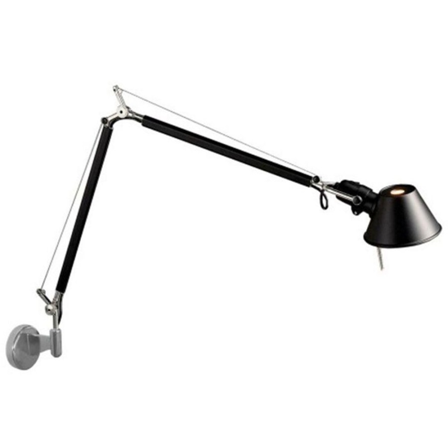 Belysning Artemide Vagglampor | Tolomeo Mini Wall Lamp Vagglampa, Svart