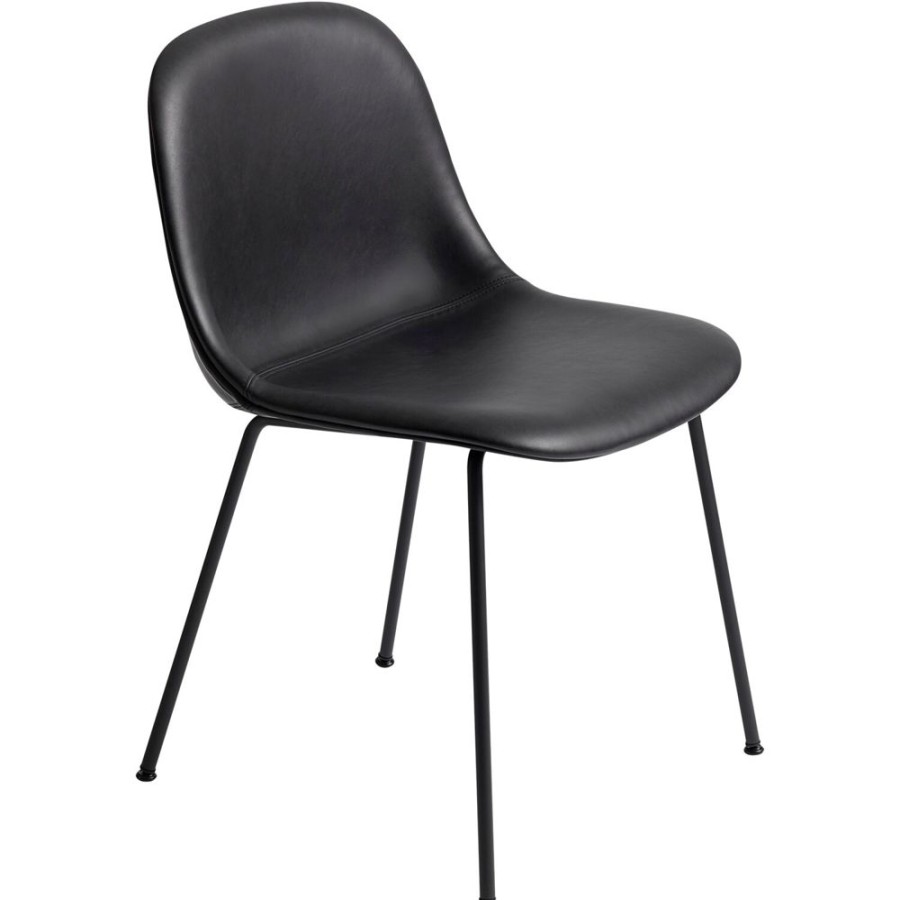 Mobler Muuto Matstolar | Fiber Matstol Stalunderrede Med Ladersits, Refine 0842 Svart/Svart