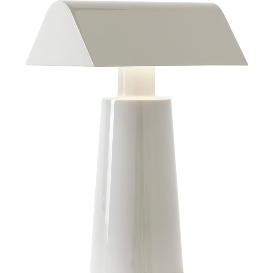 Belysning &Tradition Sanglampor | Caret Mf1 Bordslampa Portabel, Silk Grey