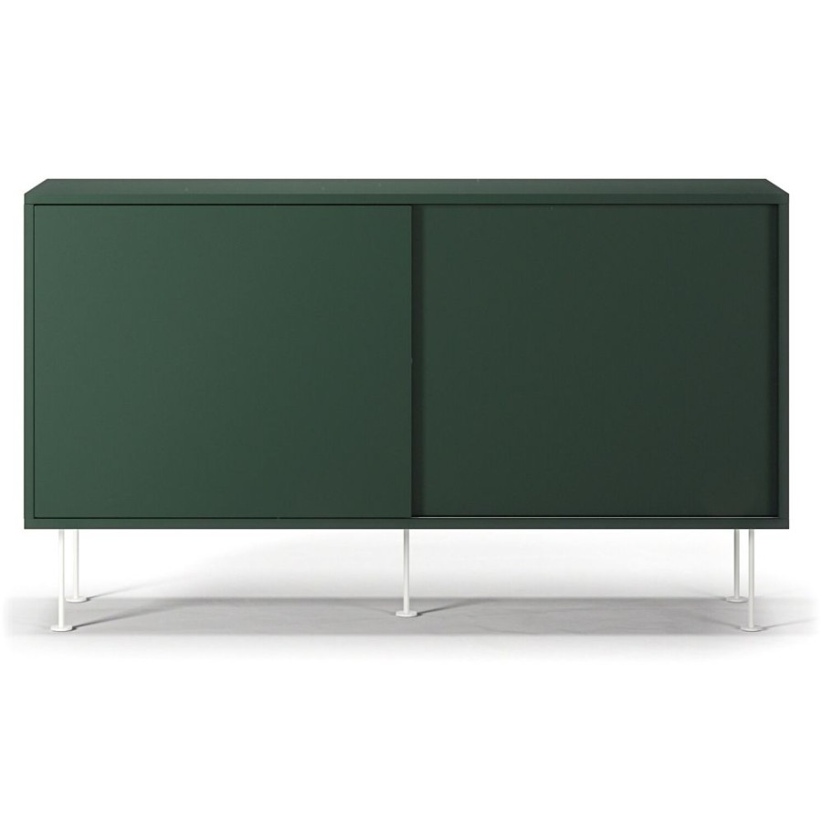 Mobler Decotique Sideboards | Vogue Sidobord Med Ben 136 Cm, Gron / Vit