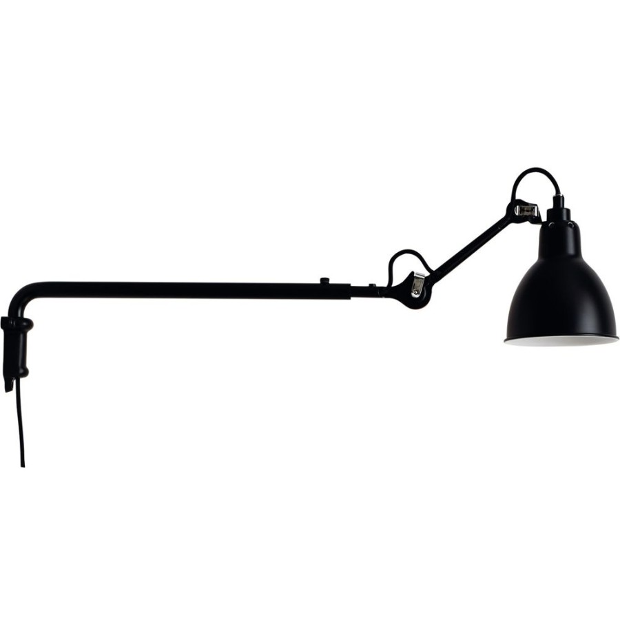 Belysning DCWéditions Vagglampor | La Lampe Gras N°203 Vagglampa, Svart