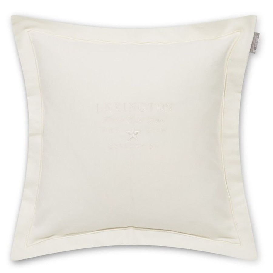 Textil Lexington Prydnadskuddar & Kuddfodral | Hotel Velvet Embroidery Kuddfodral 50X50 Cm, Off White