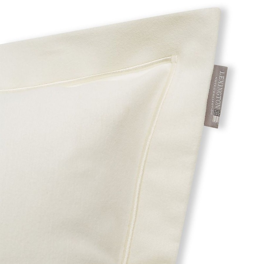 Textil Lexington Prydnadskuddar & Kuddfodral | Hotel Velvet Embroidery Kuddfodral 50X50 Cm, Off White