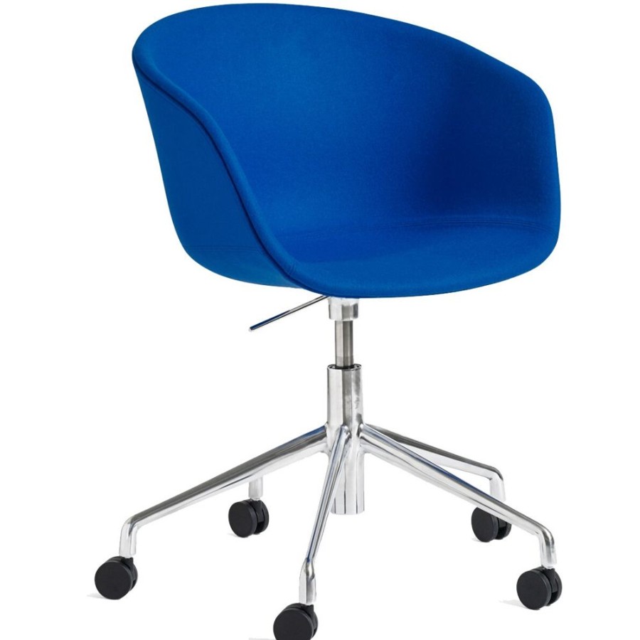 Mobler HAY Kontorsstolar | Aac53 Stol 5 Star Swivel, Aluminium / Divina Blue