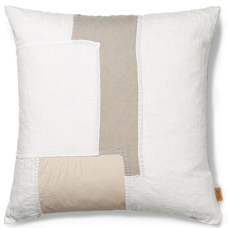 Textil Ferm Living Prydnadskuddar & Kuddfodral | Part Kudde 50X50 Cm, Off-White