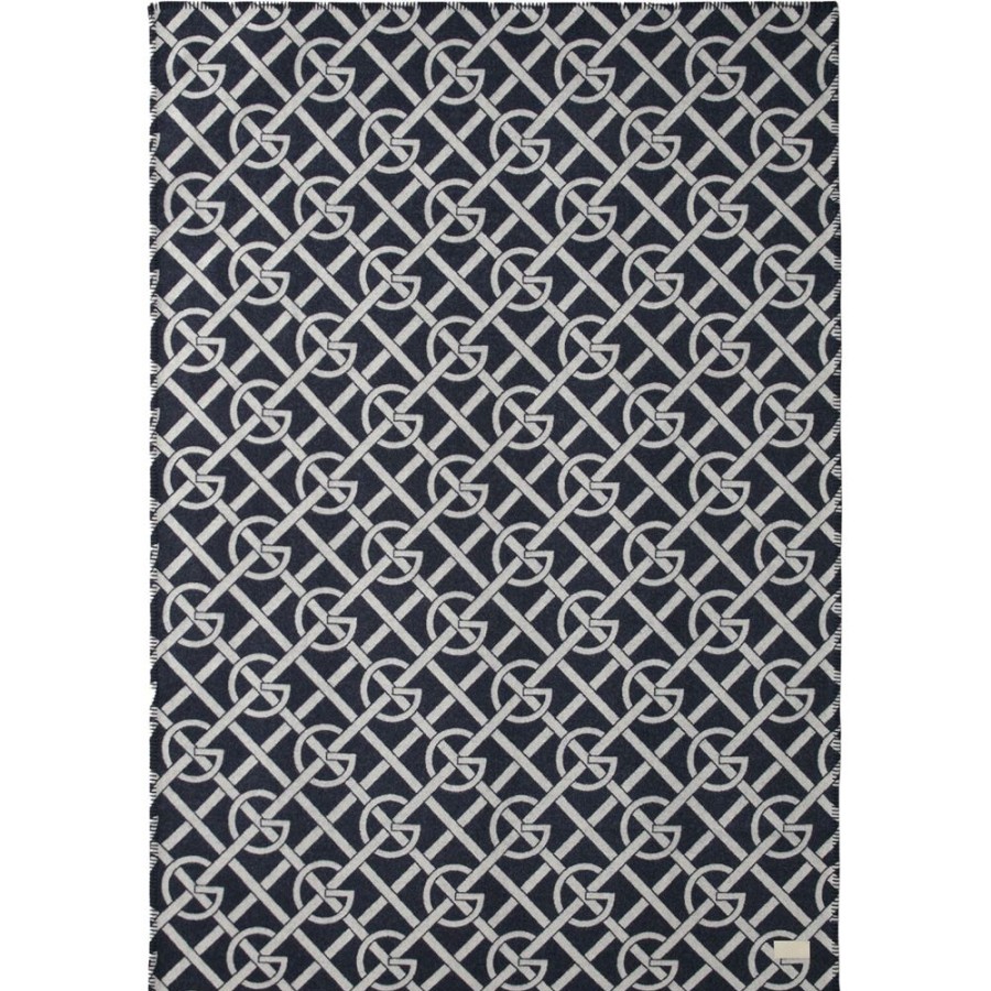 Textil Gant Home Pladar & Filtar | G-Pattern Plad 130X180 Cm, Kvallsbla