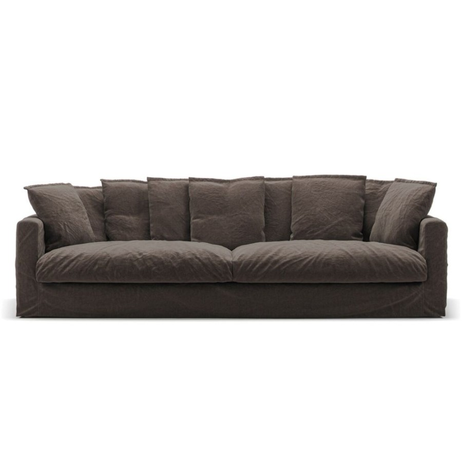 Mobler Decotique 4-Sitssoffor | Le Grand Air Soffa 4-Sits Linne, Truffle Brown