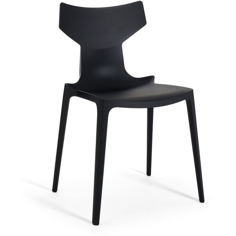 Mobler Kartell Matstolar | Re-Chair Stol By Illy, Mattsvart