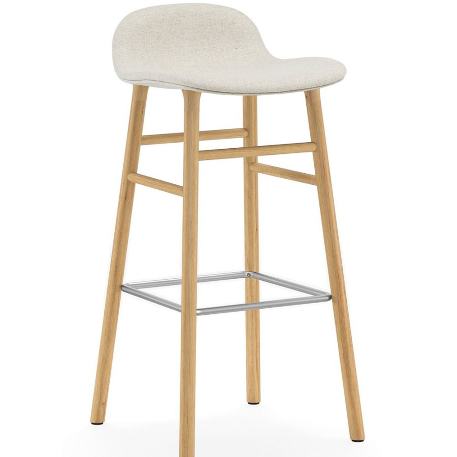 Mobler Normann Copenhagen Barstolar | Form Barstol 75 Cm, Vit / Ek