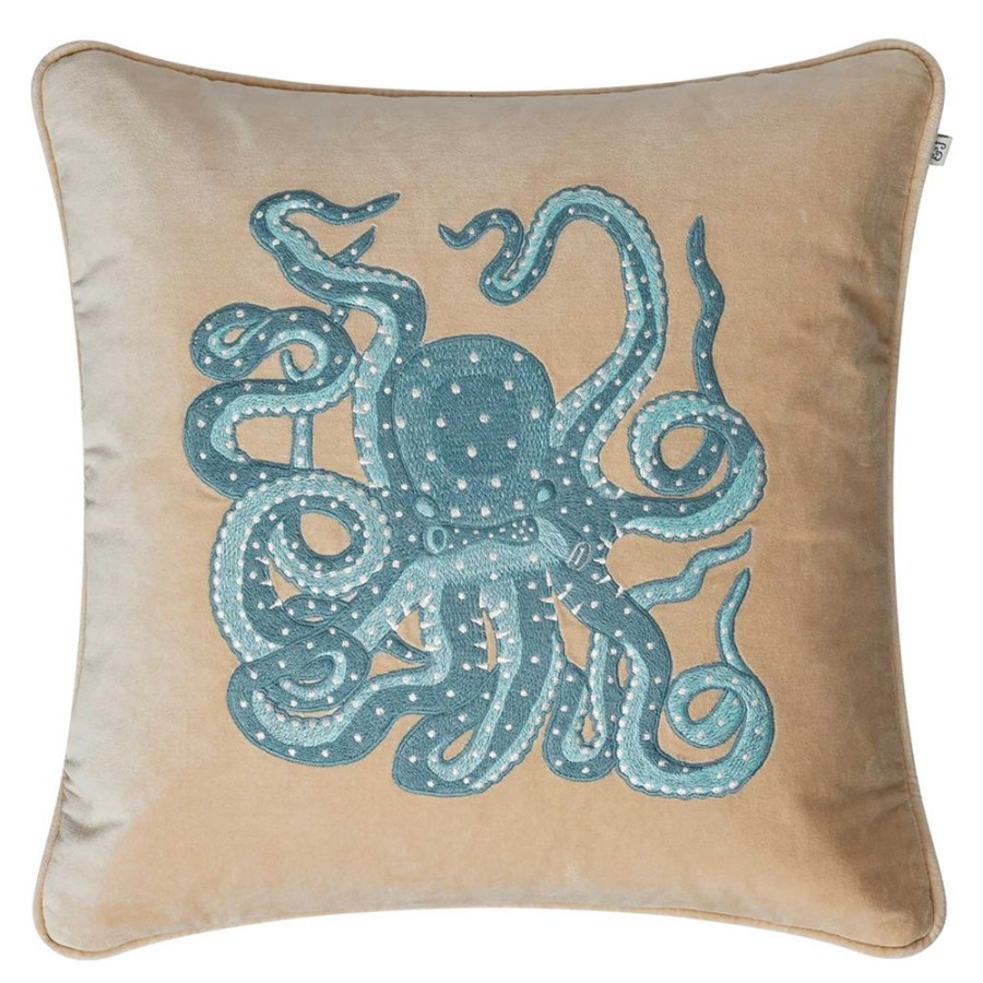 Textil Chhatwal & Jonsson Prydnadskuddar & Kuddfodral | Octopus Kuddfodral 50X50 Cm, Beige