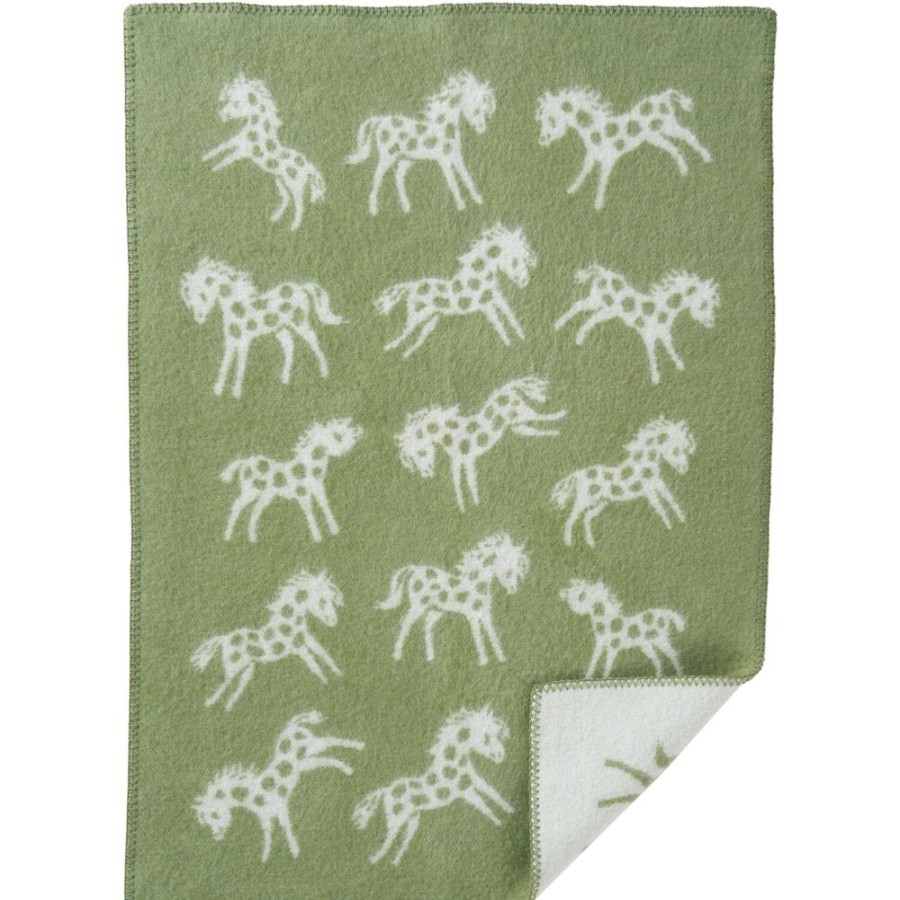 Textil Klippan Yllefabrik Pladar & Filtar | Pony Plad 65X90 Cm, Faded Sage