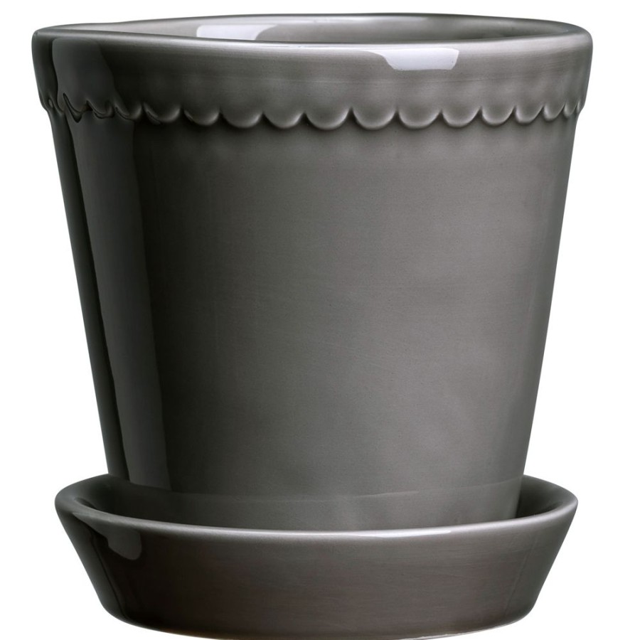 Inredning Bergs Potter Krukor | Helena Kruka Pearl Grey, 14 Cm