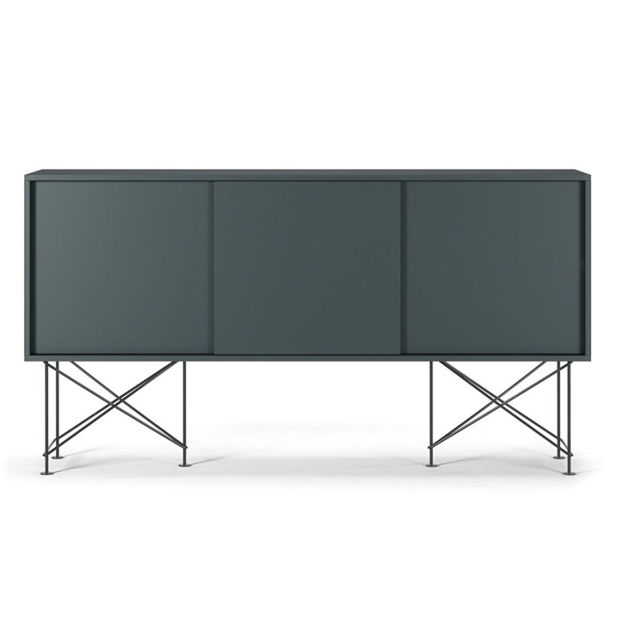 Mobler Decotique Sideboards | Vogue Sideboard 180H, Gra/3G/Svart