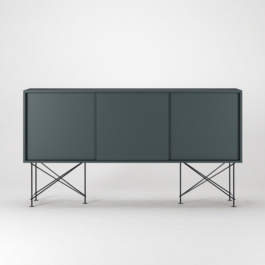 Mobler Decotique Sideboards | Vogue Sideboard 180H, Gra/3G/Svart