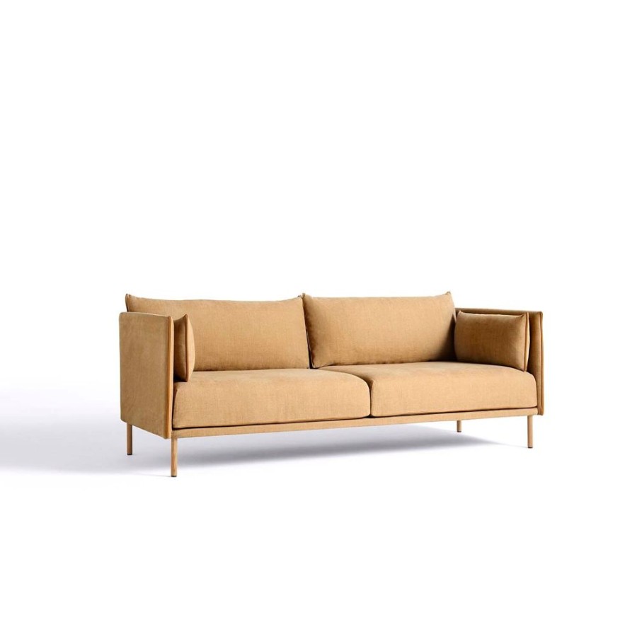 Mobler HAY 3-Sitssoffor | Silhouette 3 Cognac P Oiled Oak B/Linara 142 Spice