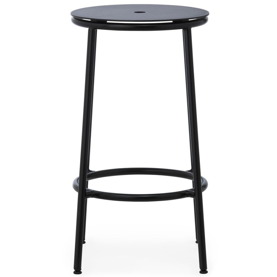 Mobler Normann Copenhagen Barstolar | Circa Barstol 65 Cm, Svart Aluminium