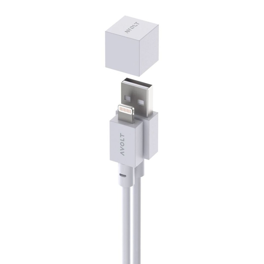 Belysning Avolt Lampsladdar & Ovriga Lamptillbehor | Cable 1 Laddsladd Lightning / Usb Typ A 1,8 M, Gotland Grey